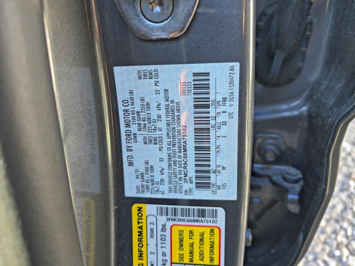 2021 FORD BRONCO SPO #3298025134