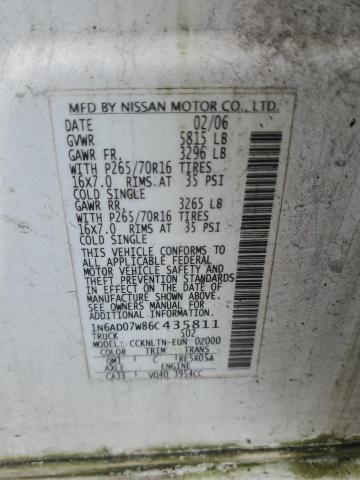 2006 NISSAN FRONTIER C #3304790344