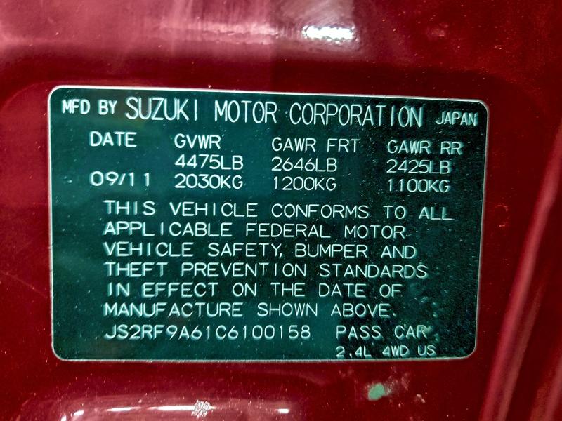 2012 SUZUKI KIZASHI SP #3296355152