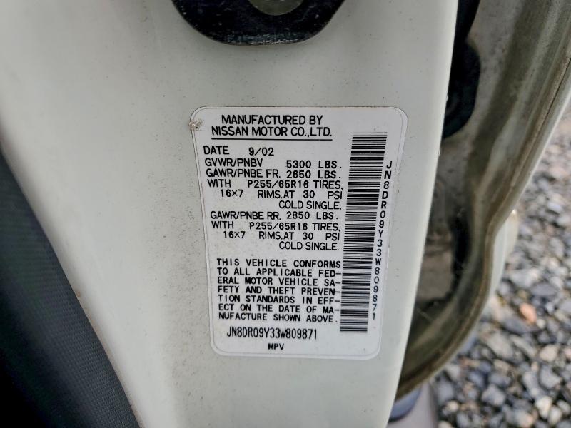 2003 NISSAN PATHFINDER #3303776439