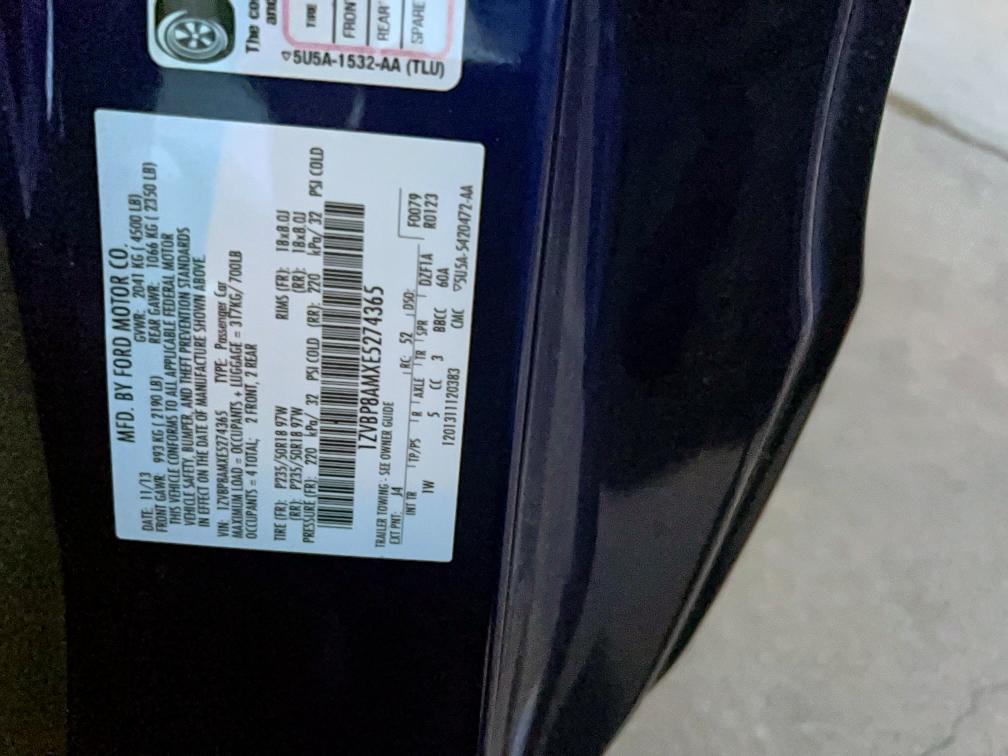 2014 FORD MUSTANG #3296216442