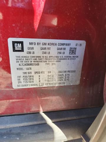 2021 CHEVROLET TRAX LS #3285535299