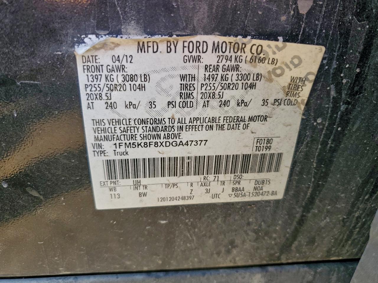 FORD EXPLORER LIMITED