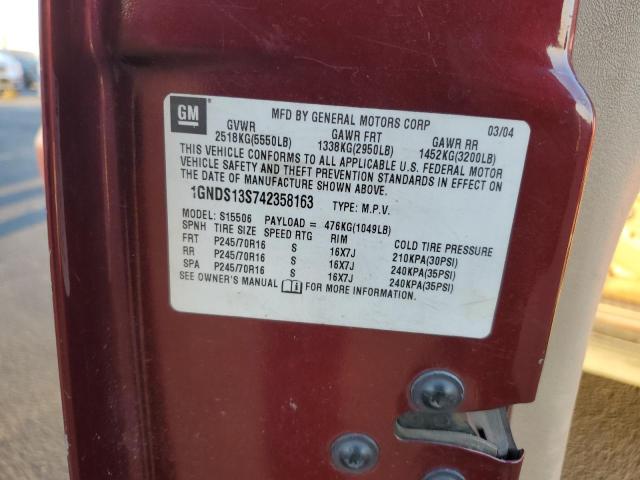 2004 CHEVROLET TRAILBLAZE #3302632030