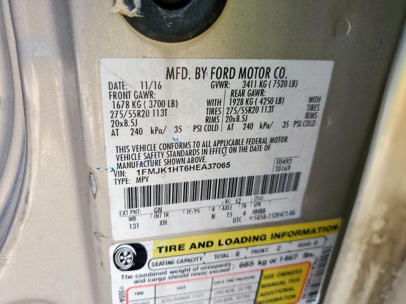 2017 FORD EXPEDITION 1FMJK1HT6HEA37065