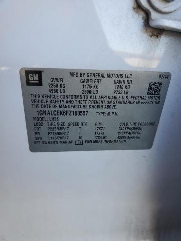 2015 CHEVROLET EQUINOX LT #3302730035