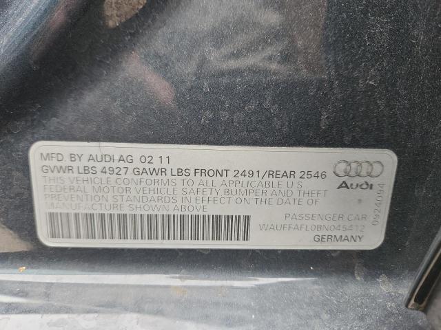 2011 AUDI A4 PREMIUM #3304012676