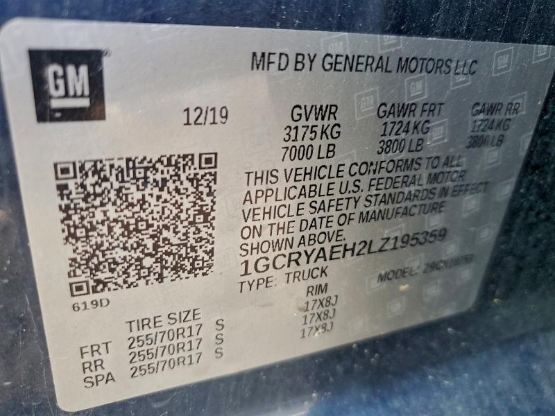 2020 CHEVROLET SILVERADO #3308276152