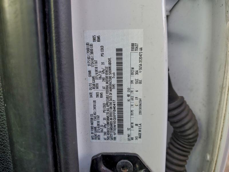 2015 FORD F150 SUPER #3302734043