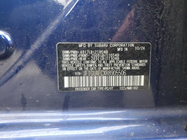 2024 SUBARU IMPREZA SP #3302911065