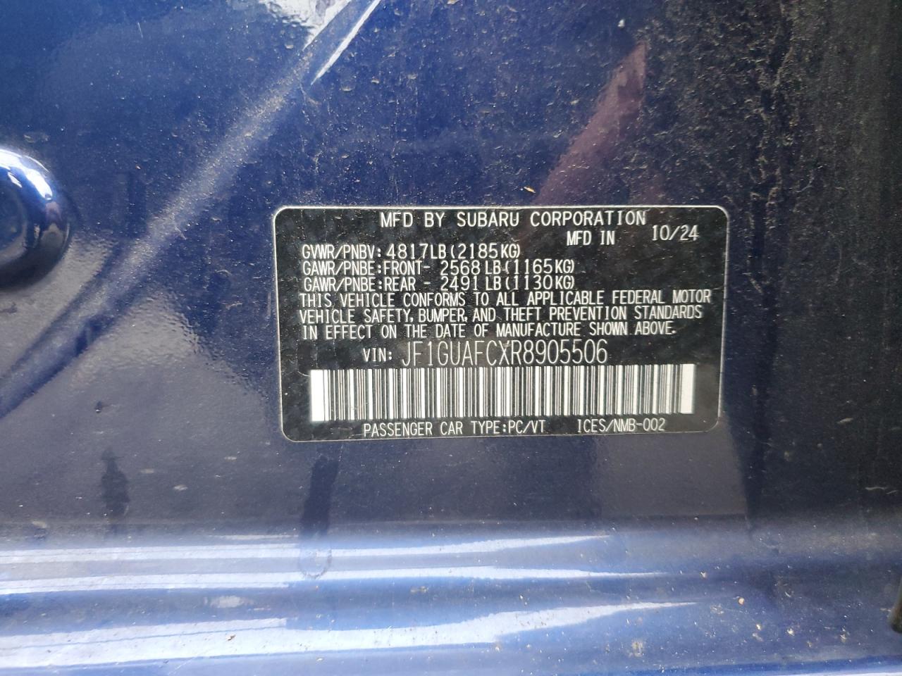 SUBARU IMPREZA SPORT