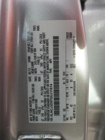 2016 LINCOLN MKC RESERV #3298289022