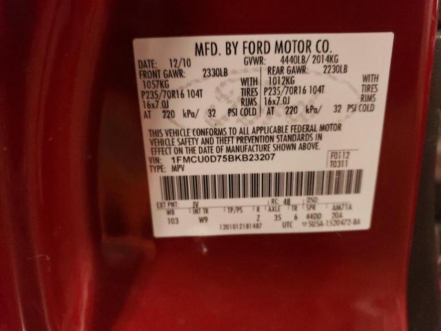 2011 FORD ESCAPE XLT #3293346425