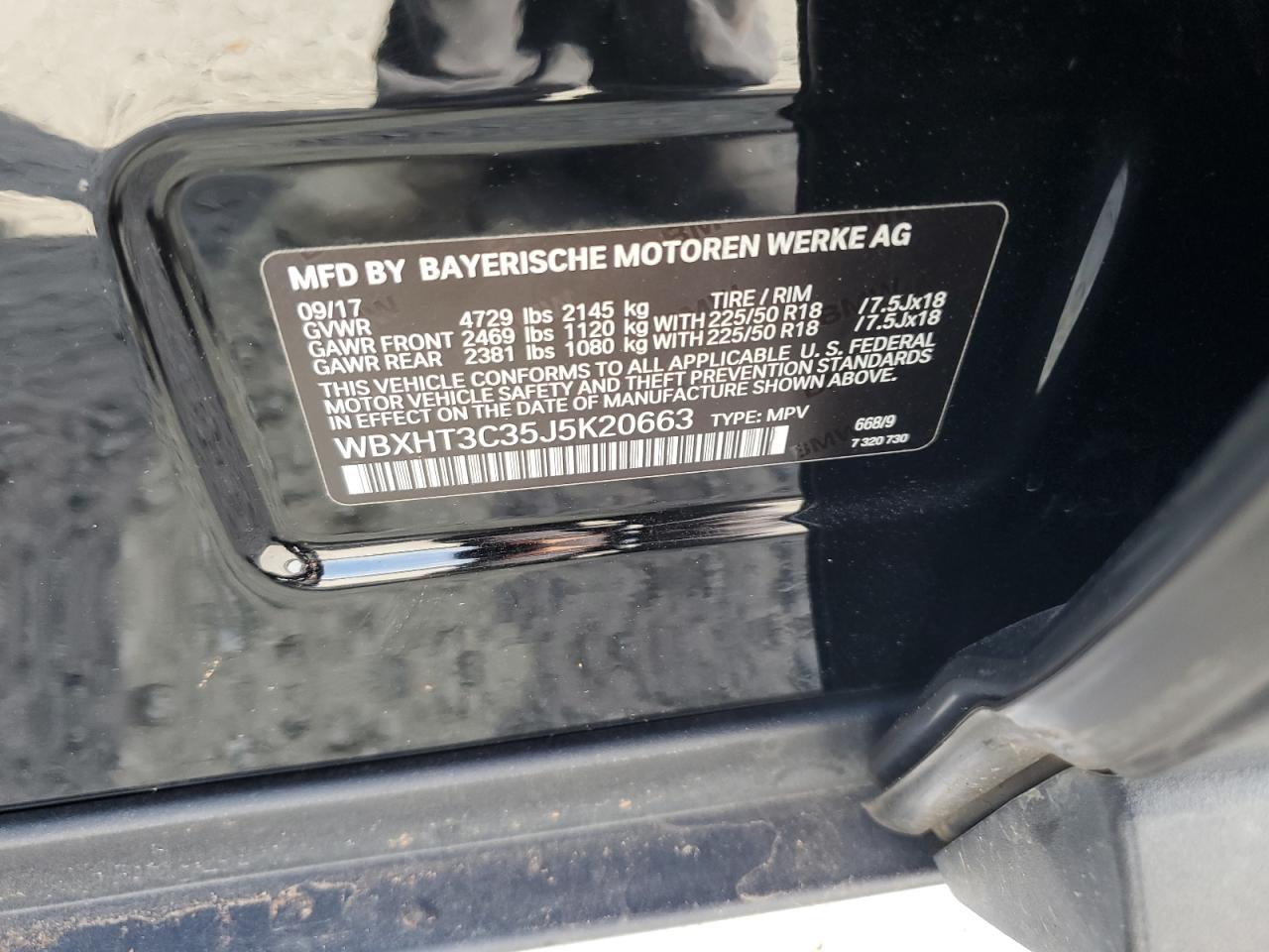 Lot #3301855961 2018 BMW X1 XDRIVE2