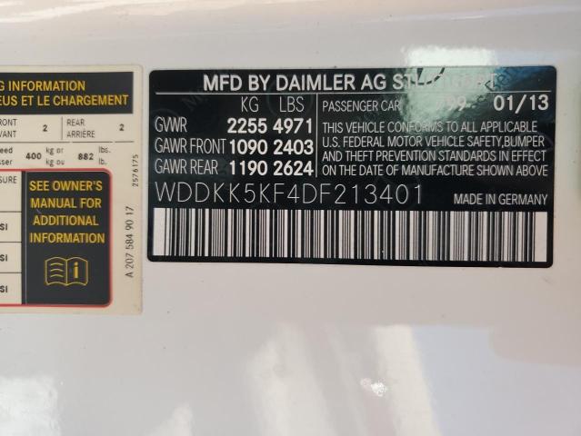 2013 MERCEDES-BENZ E 350 - WDDKK5KF4DF213401