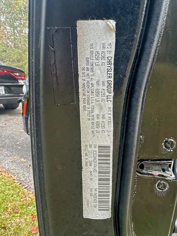 2015 DODGE CHARGER PO #3296272486