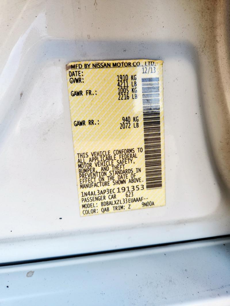 2014 NISSAN ALTIMA #3293431417