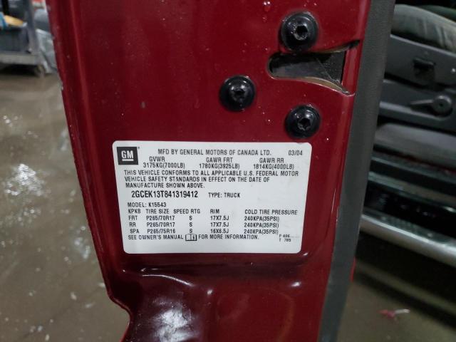 2004 CHEVROLET SILVERADO #3286391730