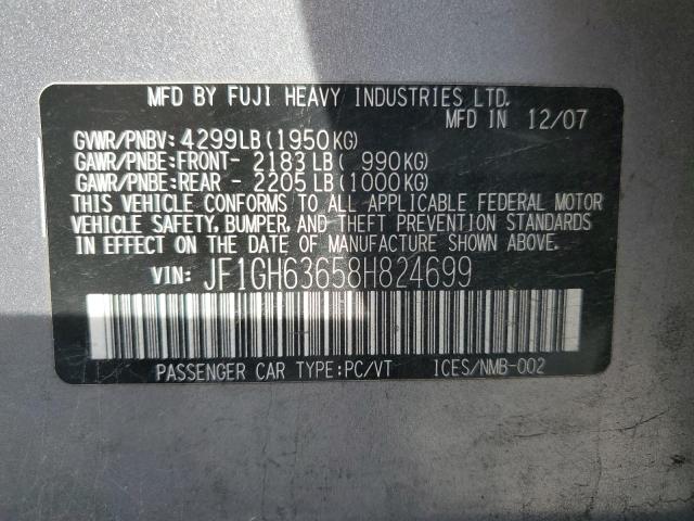 2008 SUBARU IMPREZA OU #3302642001