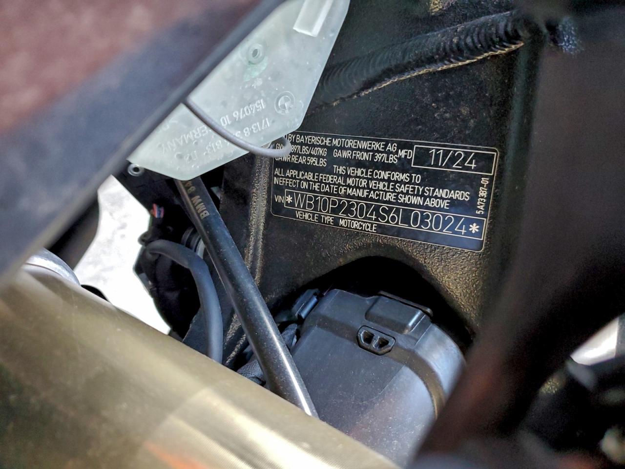 Lot #3309401964 2025 BMW S 1000 RR