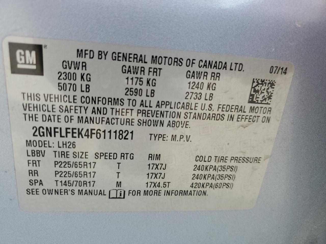 CHEVROLET EQUINOX LT