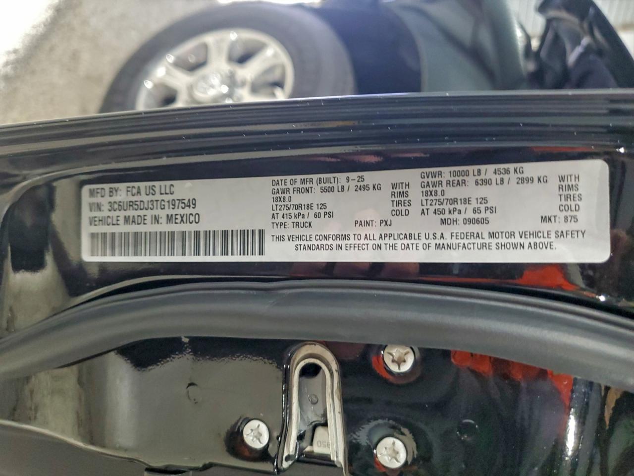 Lot #3304519464 2026 RAM 2500 BIG H