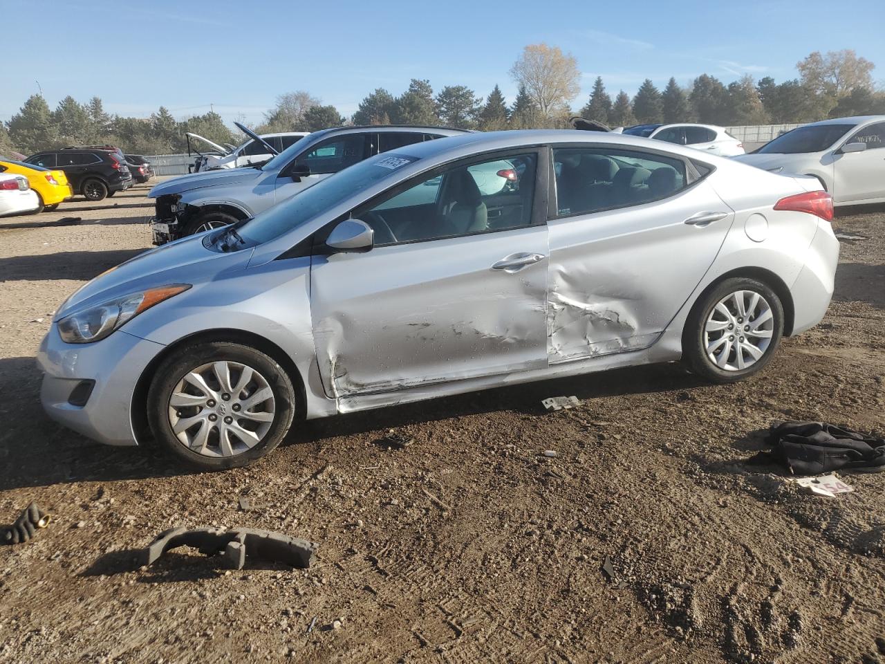 Lot #3287776112 2013 HYUNDAI ELANTRA GL