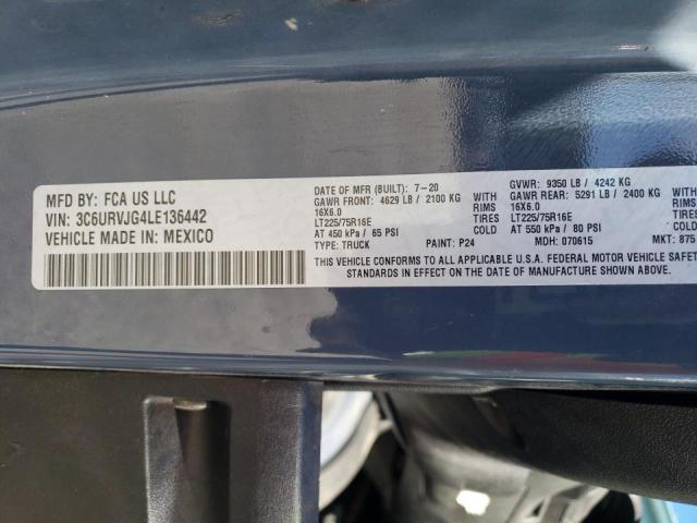 2020 RAM PROMASTER #3311696242