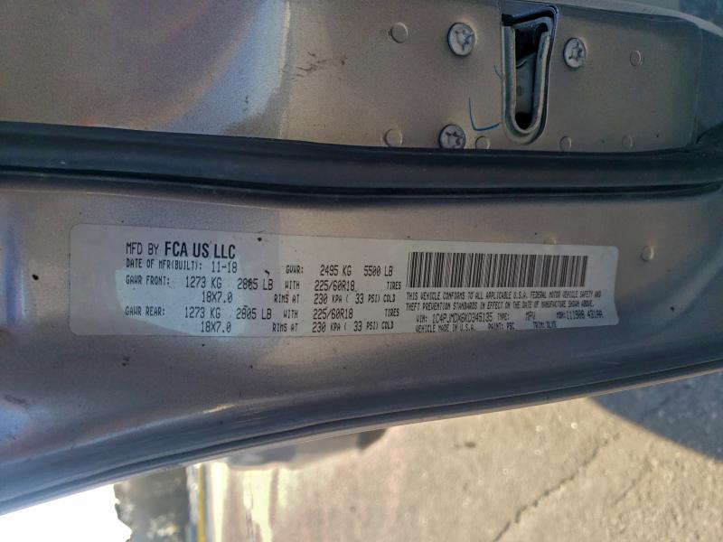 2019 JEEP CHEROKEE L #3304540439