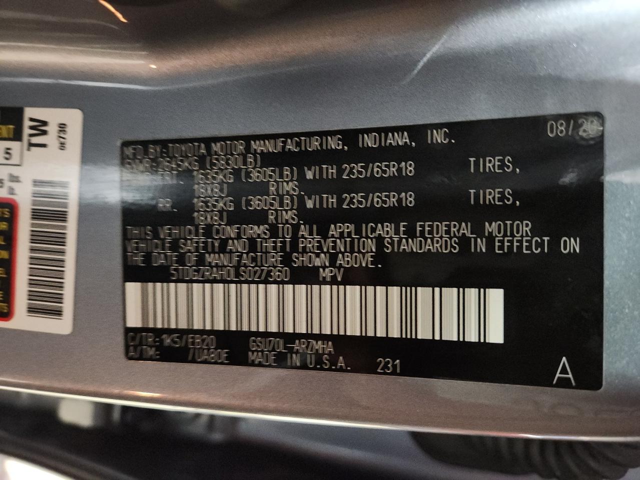 TOYOTA HIGHLANDER XLE