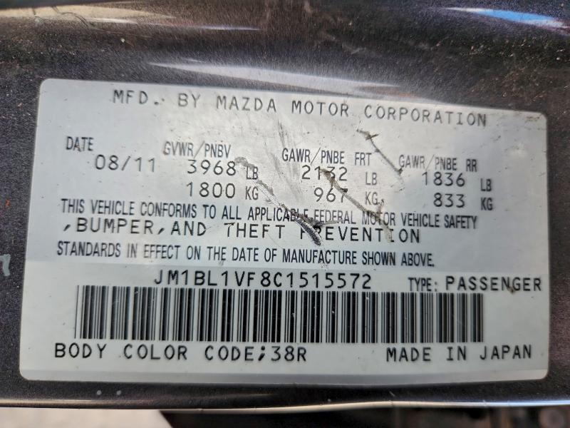 2012 MAZDA 3 I #3298293042