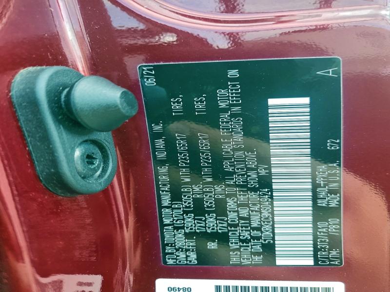 2021 TOYOTA SIENNA LE #3296219453