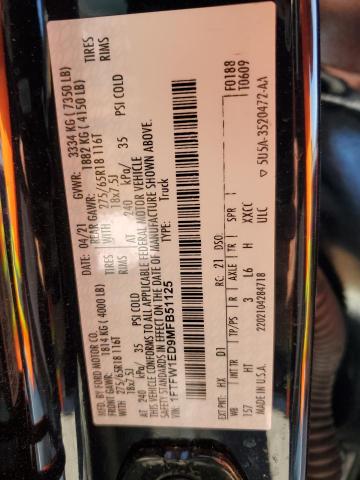 2021 FORD F150 SUPER #3298095146