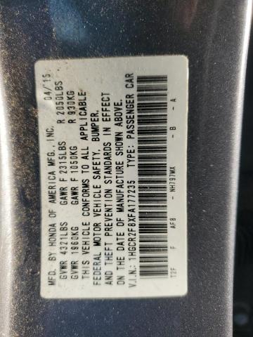 2015 HONDA ACCORD EXL #3292547671