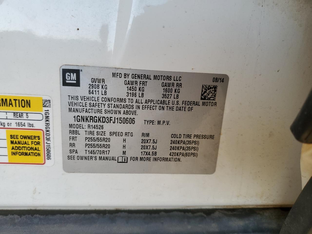 CHEVROLET TRAVERSE LT