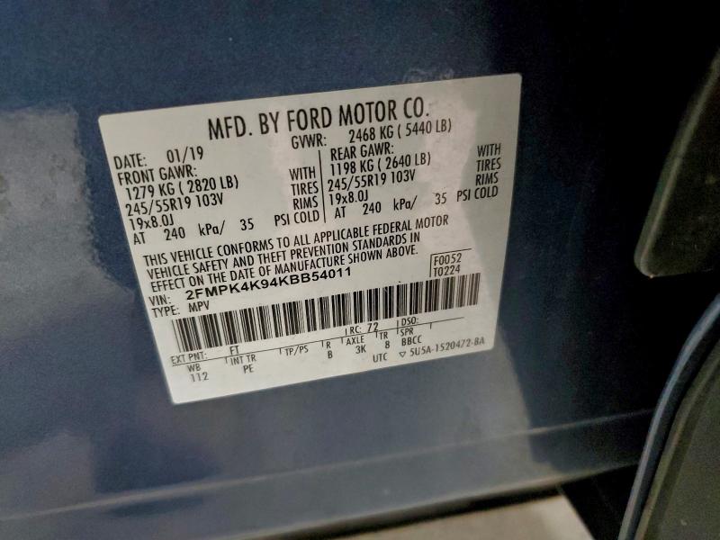 2019 FORD EDGE TITAN #3304528438