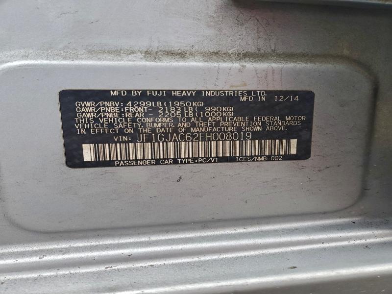 2015 SUBARU IMPREZA PR #3303841568