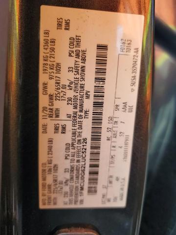 2020 FORD ESCAPE SE #3286548159