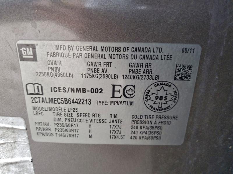 2011 GMC TERRAIN SL #3296279439