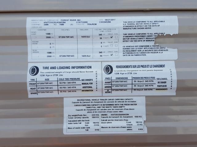 2017 WILDWOOD GREY WOLF #3297924771