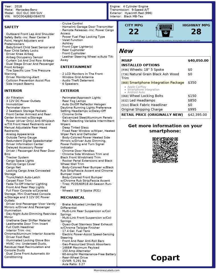 MERCEDES-BENZ GLC-CLASS 300