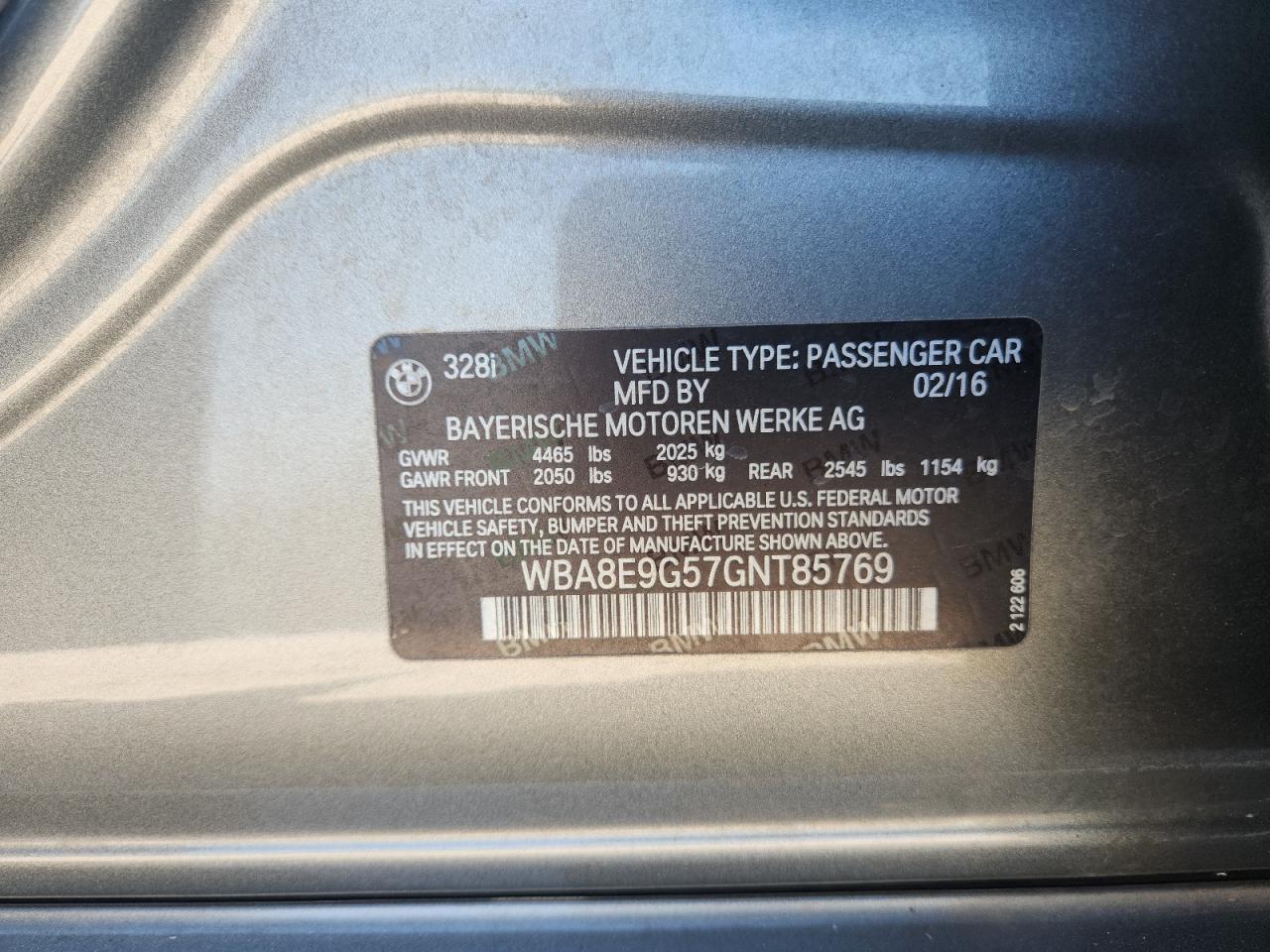 BMW 3 SERIES I SULEV