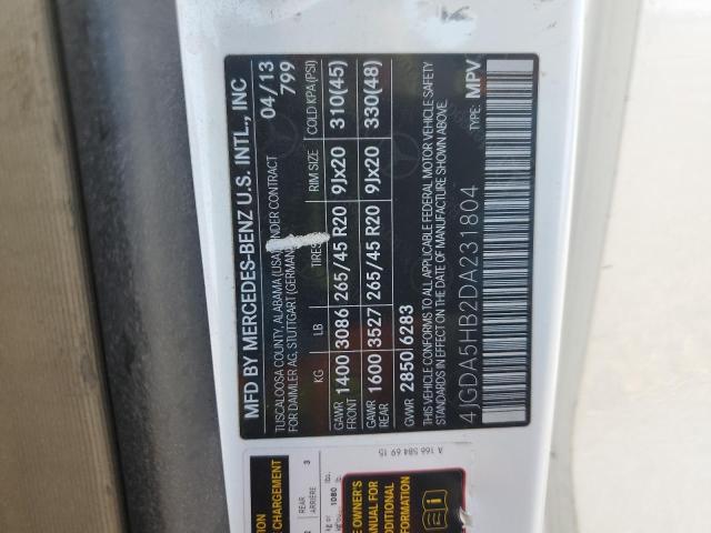 2013 MERCEDES-BENZ ML 350 4MA #3316698506