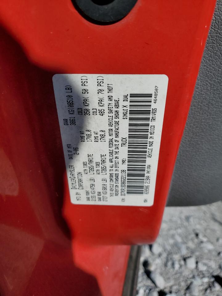 Lot #3298114154 2006 DODGE RAM 1500