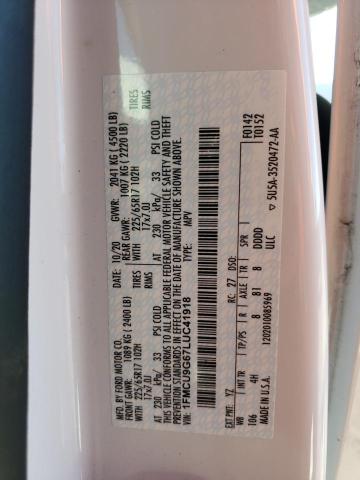 2020 FORD ESCAPE SE #3303830428