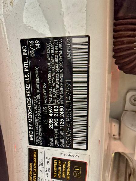 2016 MERCEDES-BENZ C 300 #3298654937