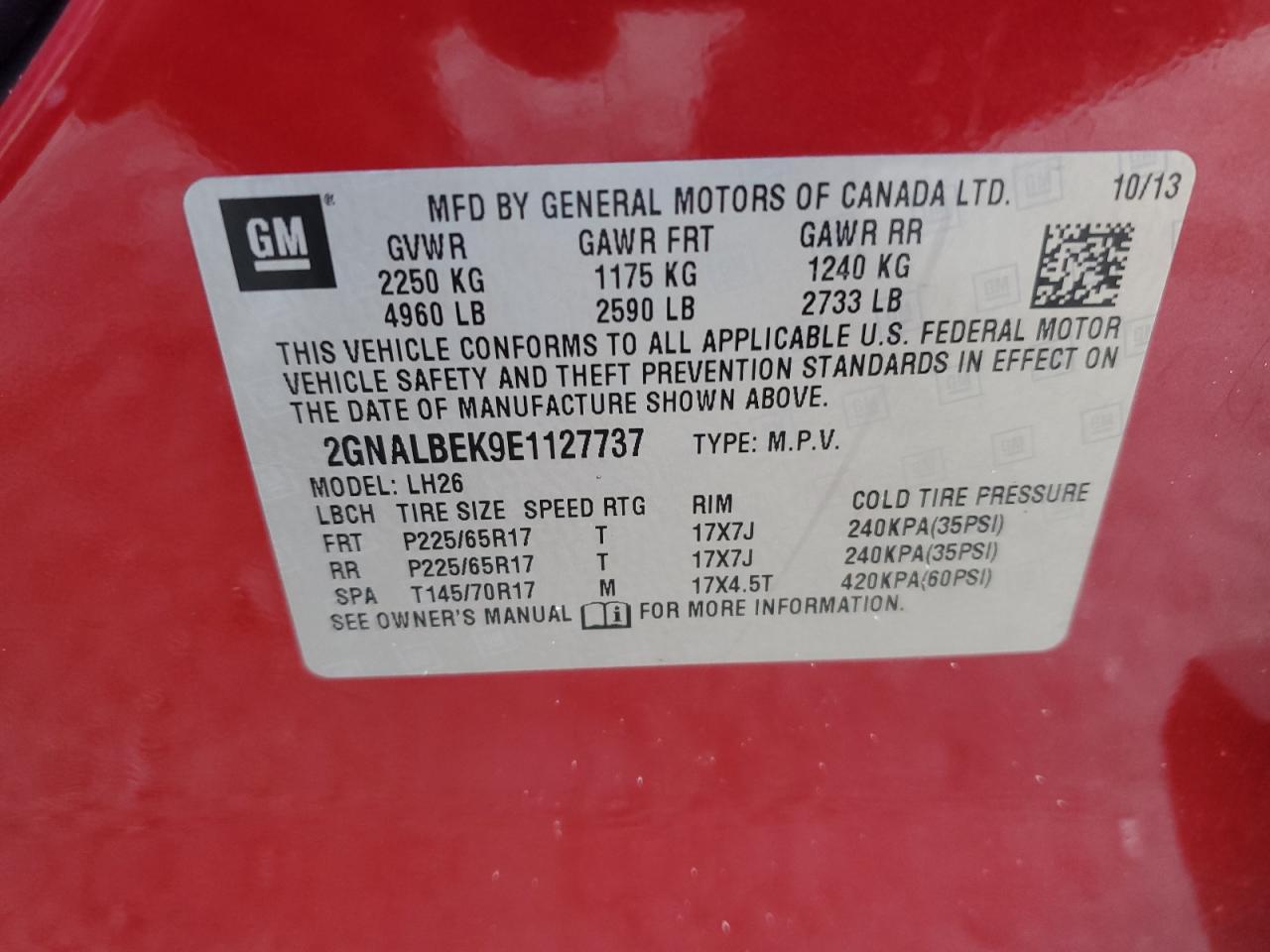 CHEVROLET EQUINOX LT