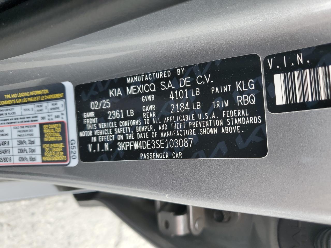 Lot #3308645507 2025 KIA K4 GT LINE