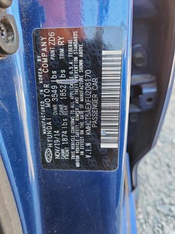 2015 HYUNDAI ACCENT GS KMHCT5AEXFU208170