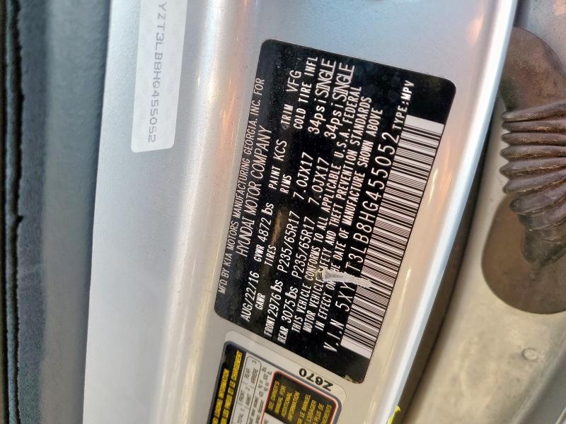 2017 HYUNDAI SANTA FE S - 5XYZT3LB8HG455052